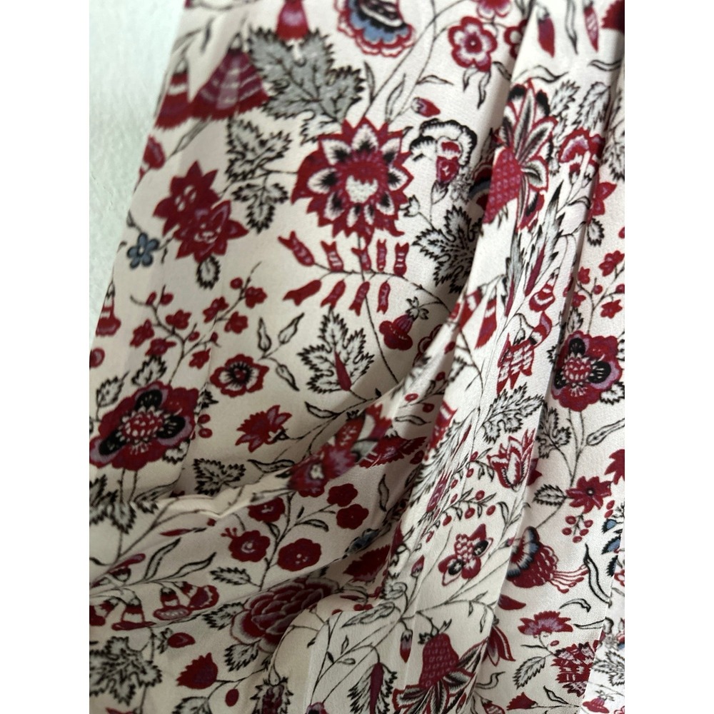 Isabel Marant Ginkinali Draped Floral-Print Silk Crepe De Chine Midi Skirt - Picture 6 of 10